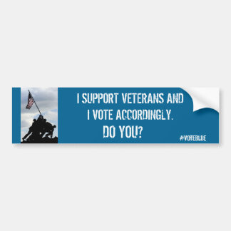 Democraat voor Veteranen Bumpersticker