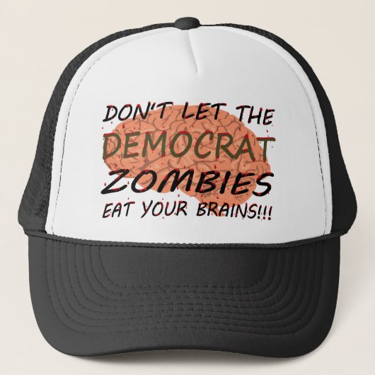 Democraat Zombies Trucker Pet (Voorkant)