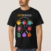¿Democracia? Los 9 círculos del poder- (N-hombre) T-shirt (Voorkant)