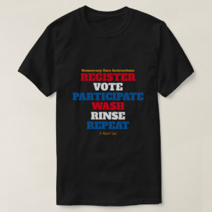 Democracy Care Instructions - Een MisterP Shirt