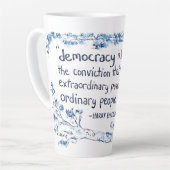 Democracy For People latte mug Latte Mok (Linkerhoek)