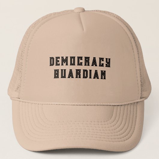 Democracy Gardian Tex Design Trucker Pet (Voorkant)