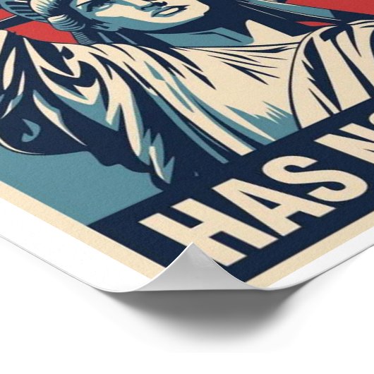 Democracy Has No Kings Protest Sign: Statue of Lib Poster (Hoek)