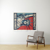 Democracy Has No Kings Protest Sign: Statue of Lib Wandkleed (In Situ (horizontaal))