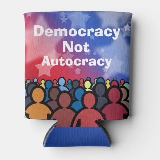 Democracy Not Autocracy Blikjeskoeler (Voorkant)