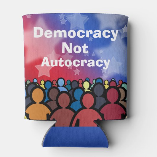 Democracy Not Autocracy Blikjeskoeler (Achterkant)