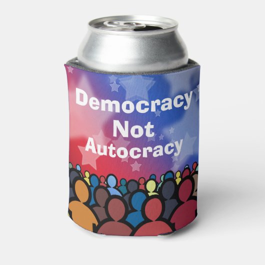 Democracy Not Autocracy Blikjeskoeler (Blikje Achterkant)