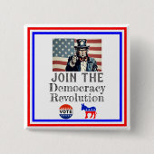Democracy Revolution Button (Voorkant)