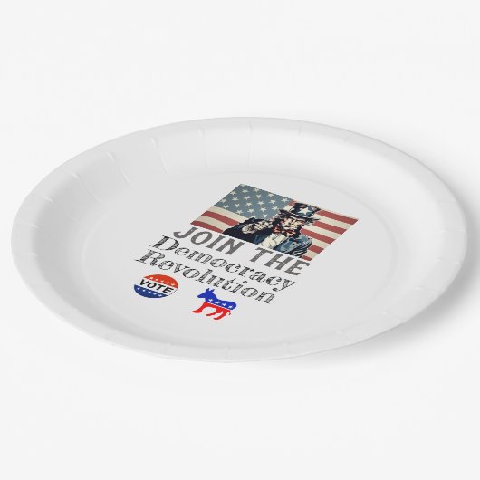 Democracy Revolution Paper-Bord Papieren Bordje (Gekanteld)