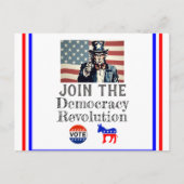 Democracy Revolution Postcard Briefkaart (Voorkant)