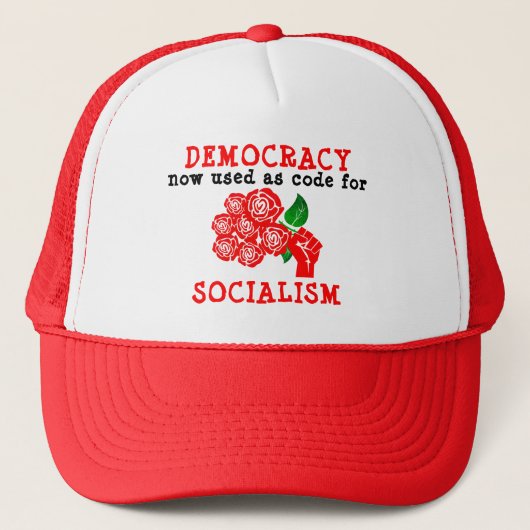 Democracy Trucker Hat Pet (Voorkant)