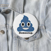 Democrap Emoji Ronde Button 4,0 Cm (In situ)