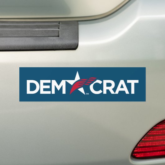 DEMOCRAT : Bumpersticker (Op auto)