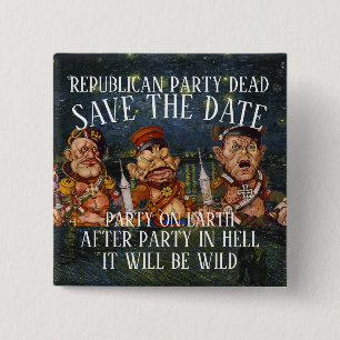 DEMOCRAT DHS CBP ICE TSA PARTIJ STEM VERKIEZING TE VIERKANTE BUTTON 5,1 CM