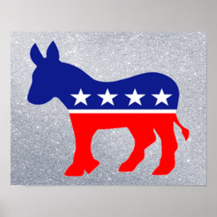 democrat donkey poster