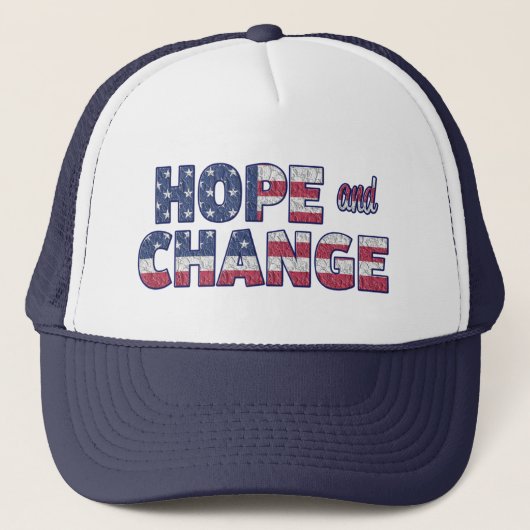 Democrat Hope and ChangeAmerican Flag Baseball Pet (Voorkant)