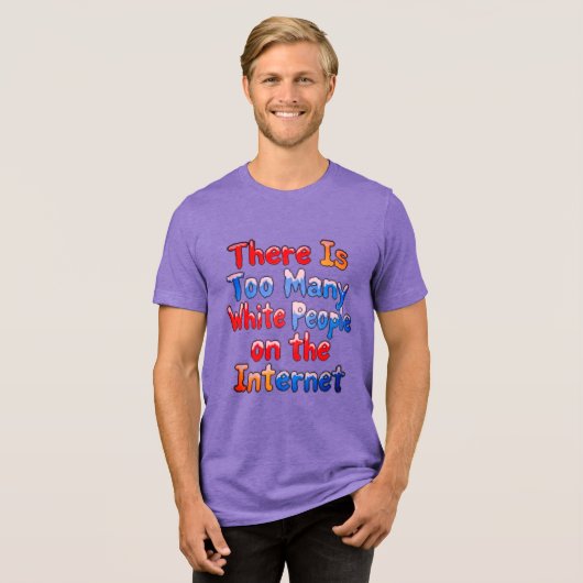 DEMOCRAT INTERNET Tri-Blend SHIRT (Voorkant volledig)