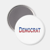 Democrat Stars and Stripes Logo Magneet (Voorkant / Achterkant)