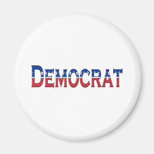 Democrat Stars and Stripes Logo Magneet