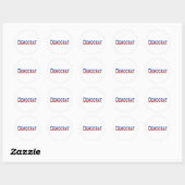 Democrat Stars and Stripes Logo Ronde Sticker (Vel)