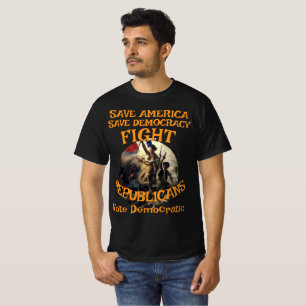 DEMOCRAT ZL X1 KP PARTIJ STEM VERKIEZING KOSTEN TE T-SHIRT