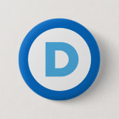 Democraten 2016 ronde button 5,7 cm (Voorkant)