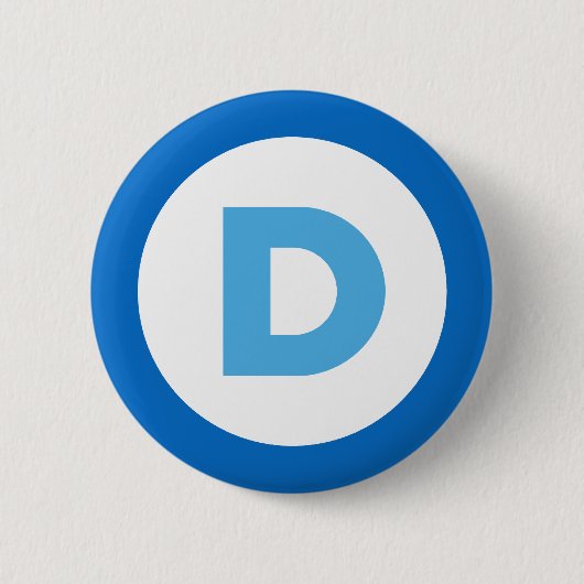 Democraten 2016 ronde button 5,7 cm (Voorkant)