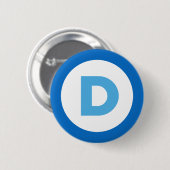 Democraten 2016 ronde button 5,7 cm (Voorkant /achterkant)