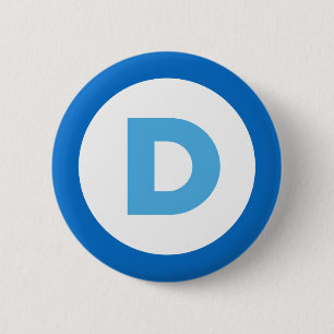 Democraten 2016 ronde button 5,7 cm