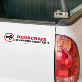 Democraten Amerikaanse fascistische partij Bumpersticker (Op Truck)