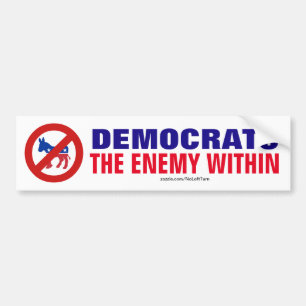 democraten binnen de emenie bumpersticker