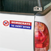 democraten binnen de emenie bumpersticker (Op Truck)