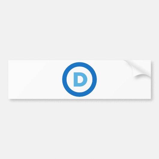 Democraten Bumpersticker (Voorkant)