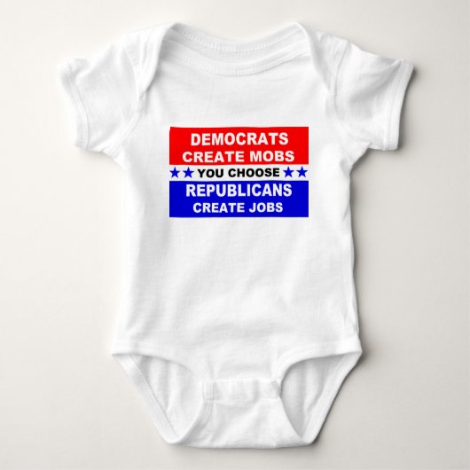 Democraten Creëer Mobs Romper (Voorkant)