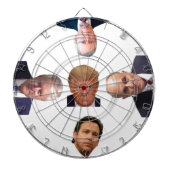 Democraten Dartboard Dartbord (Voorkant)