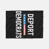 Democraten deporteren fleece deken (Voorkant (Horizontaal))