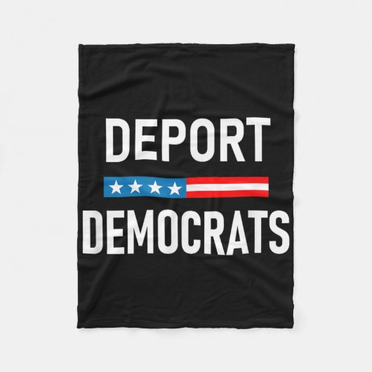 Democraten deporteren fleece deken (Voorkant)
