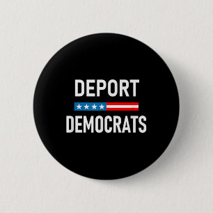 Democraten deporteren ronde button 5,7 cm