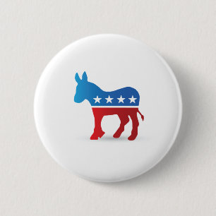Democraten Donkey Button