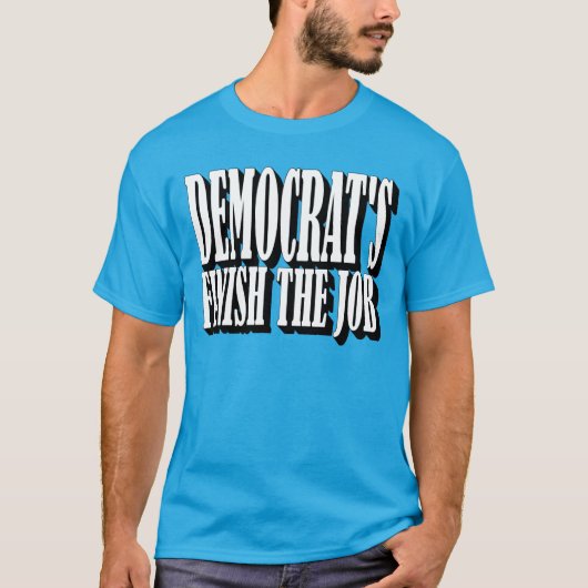 Democraten eindigt de baan t-shirt (Voorkant)