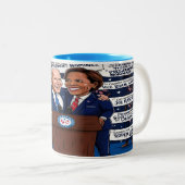 Democraten eren Biden, omhelzen Harris - 11oz Cera Tweekleurige Koffiemok (Voorkant rechts)