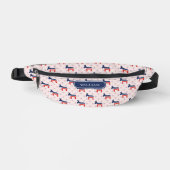 Democraten Ezels Patroon Nationale Sterren Custom Heuptasje (Voorkant)