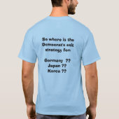 Democraten - geen exitstrategie t-shirt (Achterkant)