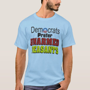 Democraten geven de voorkeur aan niet-bewapende PE T-shirt