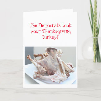 Democraten hebben je Thanksgiving Turkije! Feestdagen Kaart