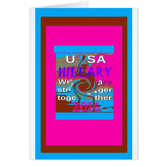 Democraten Hillary for USA President We zijn sterk (Voorkant)