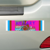 Democraten Hillary for USA President We zijn sterk Bumpersticker (Op auto)