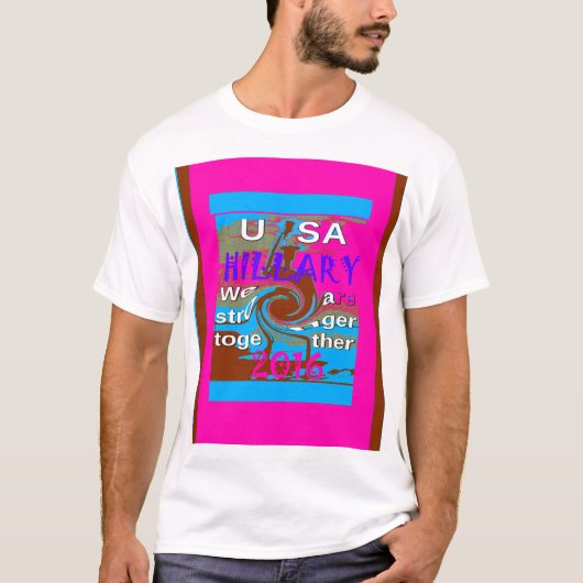 Democraten Hillary voor het President van de V.S. T-shirt (Voorkant)