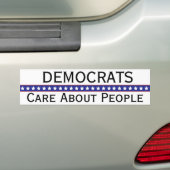Democraten Informatie over Mensen Bumpersticker (Op auto)