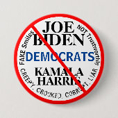 Democraten Joe Biden Kamala Harris Ronde Button 7,6 Cm (Voorkant)